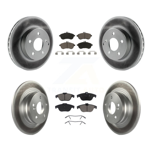 [Avant + Arrière] Kit de disque (revêtu) et plaquette (céramique) de frein pour Mercedes-Benz C300 C250 C230 KGC-101008