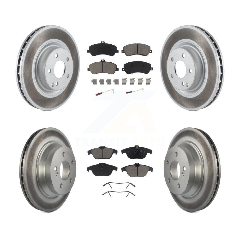[Avant + Arrière] Kit de disque (revêtu) et plaquette (céramique) de frein pour Mercedes-Benz GLK350 GLK250 KGC-101012