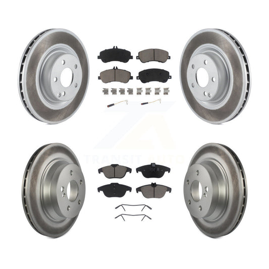 [Avant + Arrière] Kit de disque (revêtu) et plaquette (céramique) de frein pour Mercedes-Benz GLK350 GLK250 KGC-101012