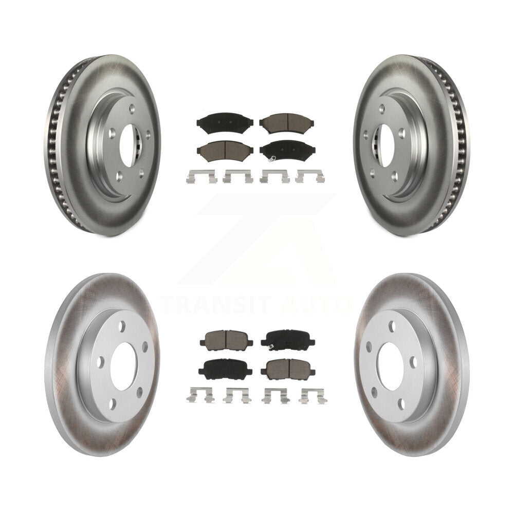 [Avant + Arrière] Kit de disque (revêtu) et plaquette (céramique) de frein pour Pontiac Grand Prix Buick LaCrosse Allure KGC-101021