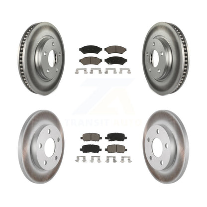 [Avant + Arrière] Kit de disque (revêtu) et plaquette (céramique) de frein pour Pontiac Grand Prix Buick LaCrosse Allure KGC-101021