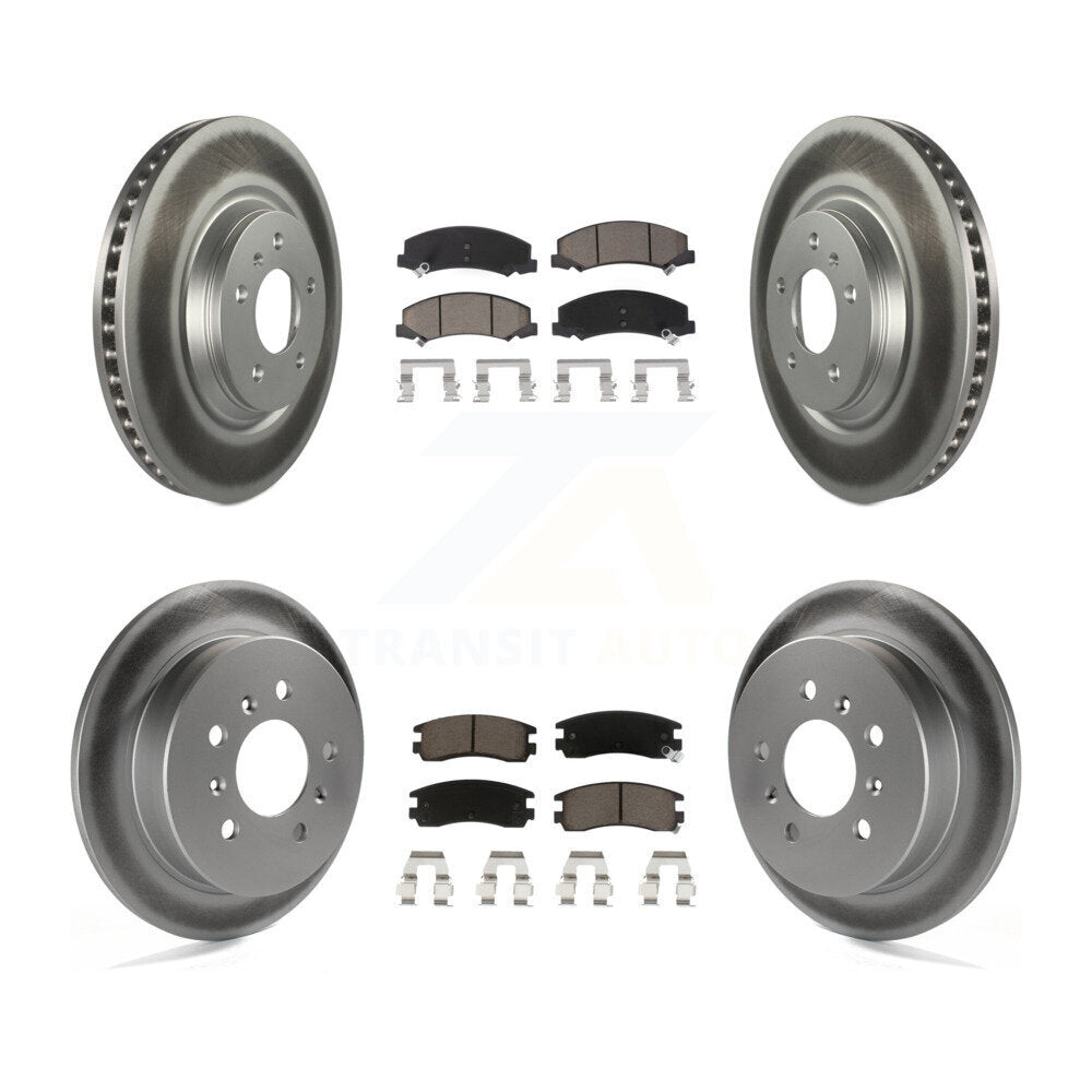 [Avant + Arrière] Kit de disque (revêtu) et plaquette (céramique) de frein pour Buick LaCrosse Allure KGC-101022
