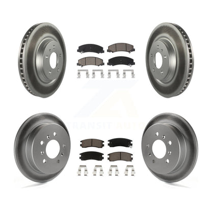 [Avant + Arrière] Kit de disque (revêtu) et plaquette (céramique) de frein pour Buick LaCrosse Allure KGC-101022