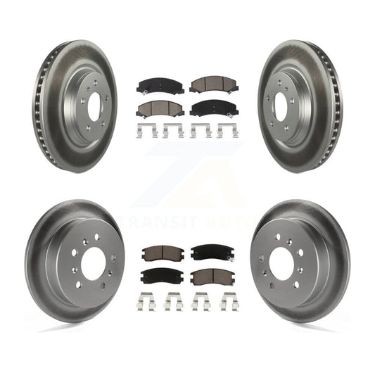 [Avant + Arrière] Kit de disque (revêtu) et plaquette (céramique) de frein pour Buick LaCrosse Allure KGC-101022