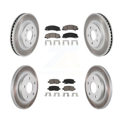 [Avant + Arrière] Kit de disque (revêtu) et plaquette (céramique) de frein pour Chevrolet Impala Limited KGC-101023