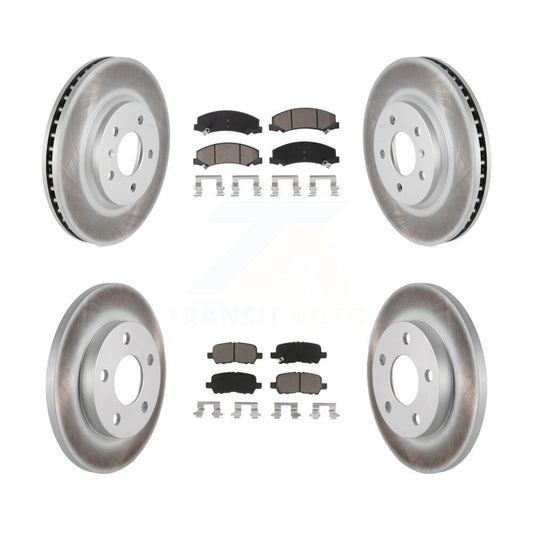 [Avant + Arrière] Kit de disque (revêtu) et plaquette (céramique) de frein pour Chevrolet Impala Limited KGC-101023