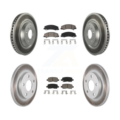 [Avant + Arrière] Kit de disque (revêtu) et plaquette (céramique) de frein pour Chevrolet Impala Limited KGC-101024