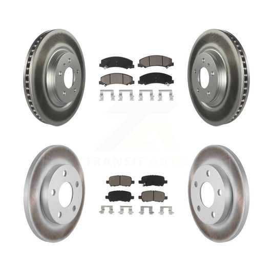 [Avant + Arrière] Kit de disque (revêtu) et plaquette (céramique) de frein pour Chevrolet Impala Limited KGC-101024