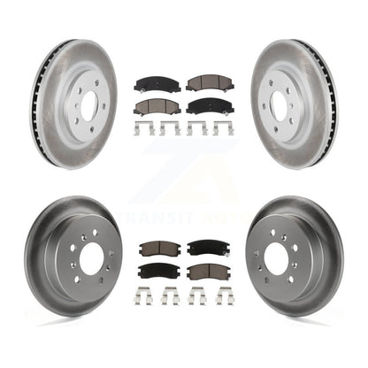 [Avant + Arrière] Kit de disque (revêtu) et plaquette (céramique) de frein pour Chevrolet Impala Monte Carlo KGC-101025
