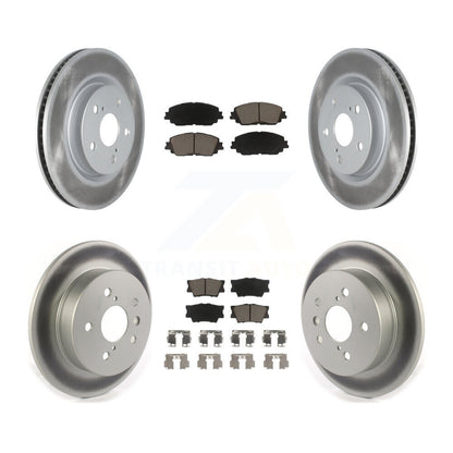 [Avant + Arrière] Kit de disque (revêtu) et plaquette (céramique) de frein pour Toyota Camry KGC-101026