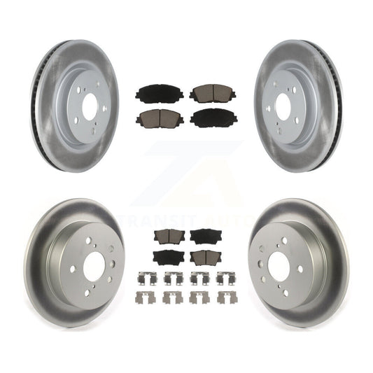 [Avant + Arrière] Kit de disque (revêtu) et plaquette (céramique) de frein pour Toyota Camry KGC-101026