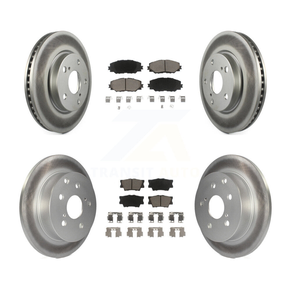 [Avant + Arrière] Kit de disque (revêtu) et plaquette (céramique) de frein pour Toyota RAV4 Lexus HS250h KGC-101028