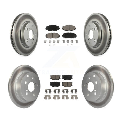 [Avant + Arrière] Kit de disque (revêtu) et plaquette (céramique) de frein pour Toyota RAV4 Lexus HS250h KGC-101028