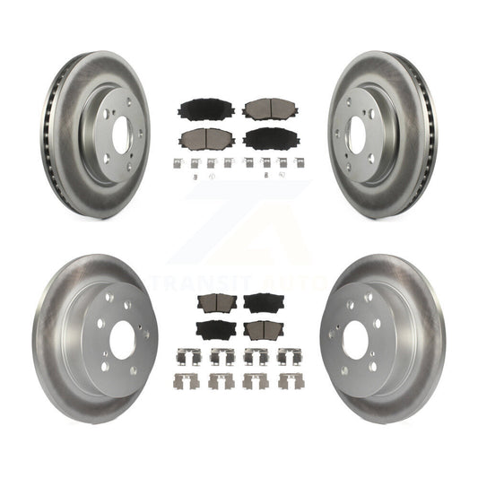 [Avant + Arrière] Kit de disque (revêtu) et plaquette (céramique) de frein pour Toyota RAV4 Lexus HS250h KGC-101028