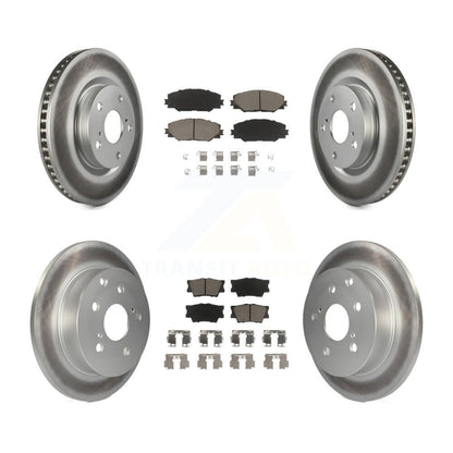 [Avant + Arrière] Kit de disque (revêtu) et plaquette (céramique) de frein pour Toyota RAV4 KGC-101029
