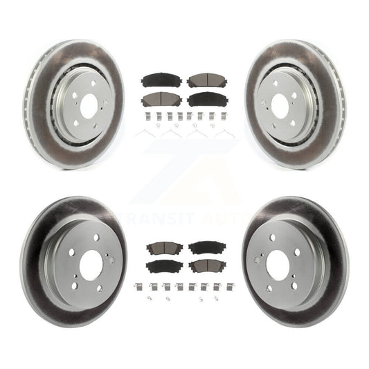 [Avant + Arrière] Kit de disque (revêtu) et plaquette (céramique) de frein pour Toyota Camry Avalon TRD KGC-101032