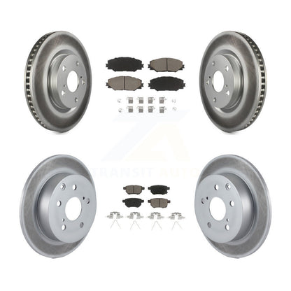[Avant + Arrière] Kit de disque (revêtu) et plaquette (céramique) de frein pour 2010 Toyota Matrix XRS KGC-101036