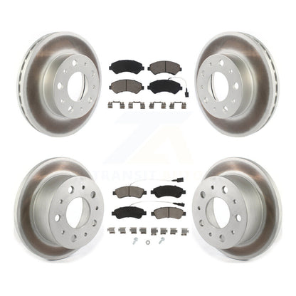 [Avant + Arrière] Kit de disque (revêtu) et plaquette (céramique) de frein pour Ram ProMaster 1500 2500 3500 KGC-101038