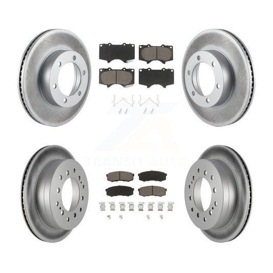 [Avant + Arrière] Kit de disque (revêtu) et plaquette (céramique) de frein pour Toyota Sequoia KGC-101041
