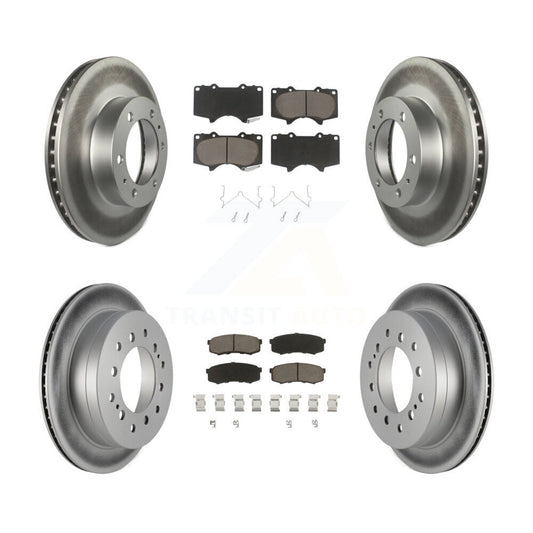 [Avant + Arrière] Kit de disque (revêtu) et plaquette (céramique) de frein pour Toyota 4Runner FJ Cruiser KGC-101042