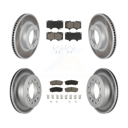 [Avant + Arrière] Kit de disque (revêtu) et plaquette (céramique) de frein pour Toyota 4Runner Lexus GX470 KGC-101043