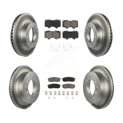 [Avant + Arrière] Kit de disque (revêtu) et plaquette (céramique) de frein pour 2010-2014 Toyota FJ Cruiser KGC-101044