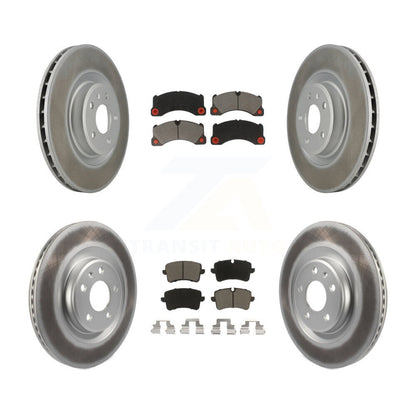 [Avant + Arrière] Kit de disque (revêtu) et plaquette (céramique) de frein pour 2017 Porsche Macan Base KGC-101046