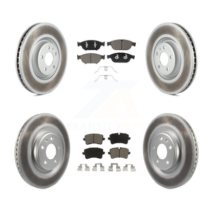 [Avant + Arrière] Kit de disque (revêtu) et plaquette (céramique) de frein pour Audi A6 Quattro A7 KGC-101048