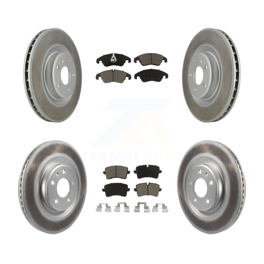 [Avant + Arrière] Kit de disque (revêtu) et plaquette (céramique) de frein pour Audi A6 Quattro A7 KGC-101049