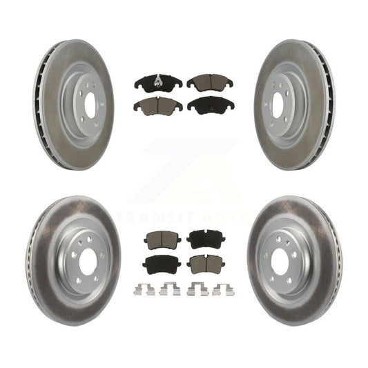 [Avant + Arrière] Kit de disque (revêtu) et plaquette (céramique) de frein pour Audi A6 Quattro A7 KGC-101049