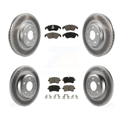 [Avant + Arrière] Kit de disque (revêtu) et plaquette (céramique) de frein pour 2013 Audi A6 avec 320mm Diameter Rotor KGC-101051