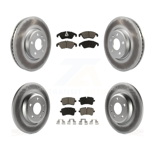 [Avant + Arrière] Kit de disque (revêtu) et plaquette (céramique) de frein pour 2013 Audi A6 avec 320mm Diameter Rotor KGC-101051
