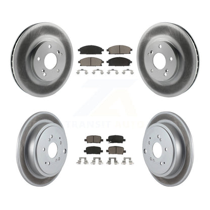 [Avant + Arrière] Kit de disque (revêtu) et plaquette (céramique) de frein pour 2003-2006 Acura MDX KGC-101057