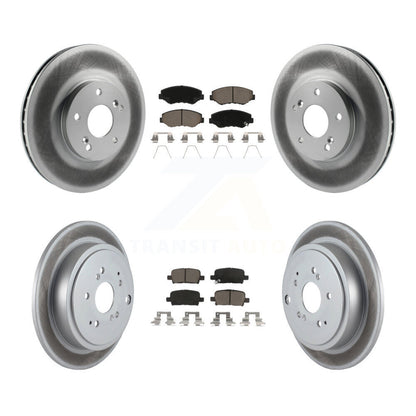 [Avant + Arrière] Kit de disque (revêtu) et plaquette (céramique) de frein pour 2003-2008 Honda Pilot KGC-101058