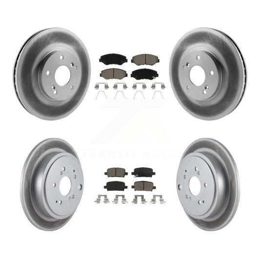 [Avant + Arrière] Kit de disque (revêtu) et plaquette (céramique) de frein pour 2003-2008 Honda Pilot KGC-101058
