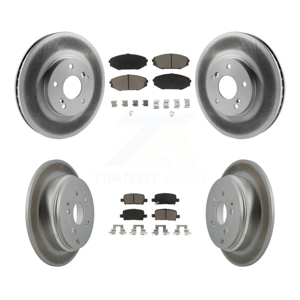 [Avant + Arrière] Kit de disque (revêtu) et plaquette (céramique) de frein pour 2002-2004 Honda Odyssey KGC-101059
