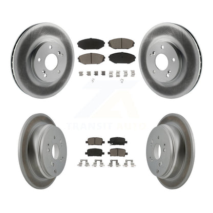 [Avant + Arrière] Kit de disque (revêtu) et plaquette (céramique) de frein pour 2002-2004 Honda Odyssey KGC-101059