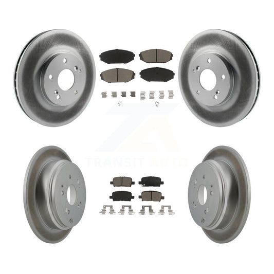 [Avant + Arrière] Kit de disque (revêtu) et plaquette (céramique) de frein pour 2002-2004 Honda Odyssey KGC-101059