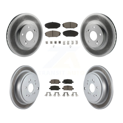 [Avant + Arrière] Kit de disque (revêtu) et plaquette (céramique) de frein pour 2001-2002 Acura MDX KGC-101060