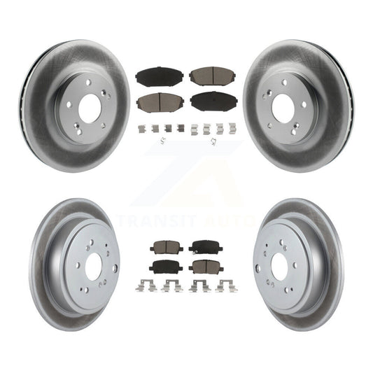 [Avant + Arrière] Kit de disque (revêtu) et plaquette (céramique) de frein pour 2001-2002 Acura MDX KGC-101060