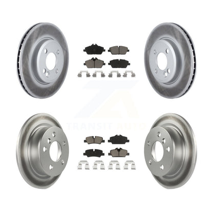 [Avant + Arrière] Kit de disque (revêtu) et plaquette (céramique) de frein pour 2015 Mini Cooper 2.0L 1.5L avec 280mm Diameter Rotor KGC-101065