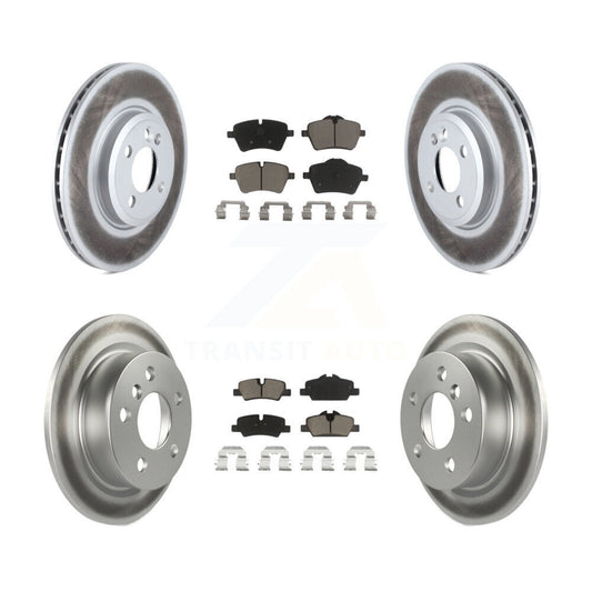 [Avant + Arrière] Kit de disque (revêtu) et plaquette (céramique) de frein pour 2015 Mini Cooper 2.0L 1.5L avec 294mm Diameter Rotor KGC-101066