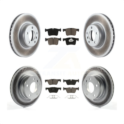 [Avant + Arrière] Kit de disque (revêtu) et plaquette (céramique) de frein pour 2017 BMW 328d avec 340mm Diameter Rotor KGC-101074 par Transit Auto