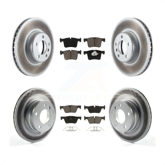 [Avant + Arrière] Kit de disque (revêtu) et plaquette (céramique) de frein pour 2017 BMW 328d avec 340mm Diameter Rotor KGC-101074 par Transit Auto