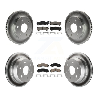 [Avant + Arrière] Kit de disque (revêtu) et plaquette (céramique) de frein pour 2002 Chevrolet Avalanche 1500 avec Single Piston Caliper KGC-101076