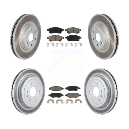 [Avant + Arrière] Kit de disque (revêtu) et plaquette (céramique) de frein pour Cadillac SRX Saab 9-4X KGC-101079