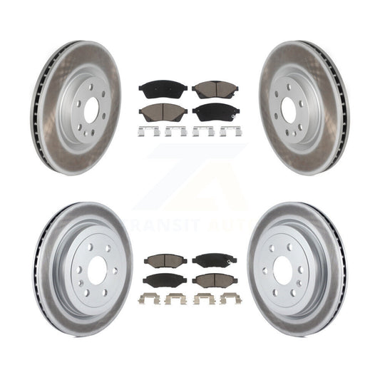 [Avant + Arrière] Kit de disque (revêtu) et plaquette (céramique) de frein pour Cadillac SRX Saab 9-4X KGC-101079