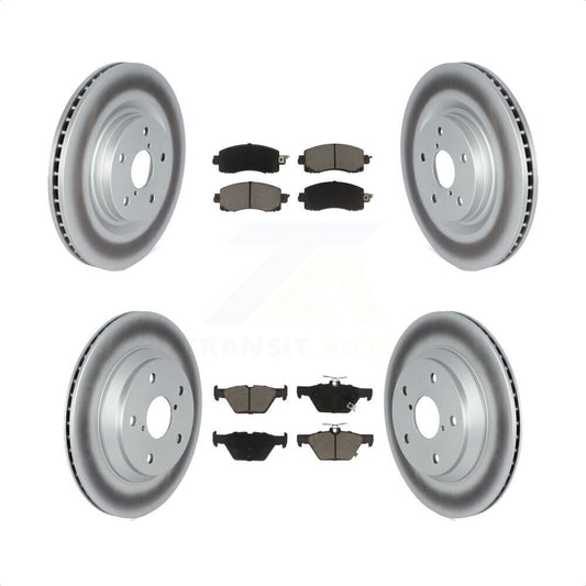 [Avant + Arrière] Kit de disque (revêtu) et plaquette (céramique) de frein pour 2019-2021 Subaru Forester avec 316mm Diameter Rotor KGC-101085 par Transit Auto