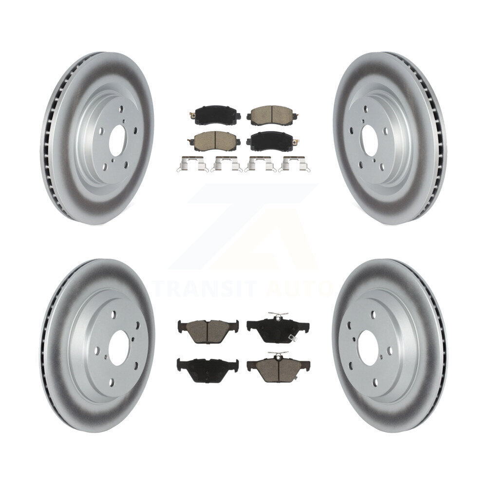 [Avant + Arrière] Kit de disque (revêtu) et plaquette (céramique) de frein pour 2019-2021 Subaru Forester avec 316mm Diameter Rotor KGC-101085