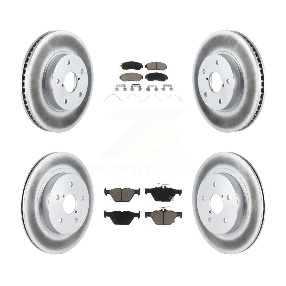 [Avant + Arrière] Kit de disque (revêtu) et plaquette (céramique) de frein pour 2016-2019 Subaru Legacy 2.5L KGC-101087